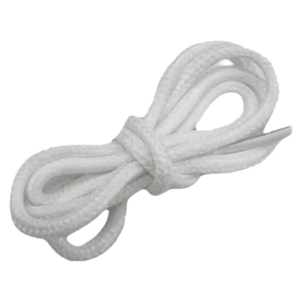 Agujetas blanca redonda