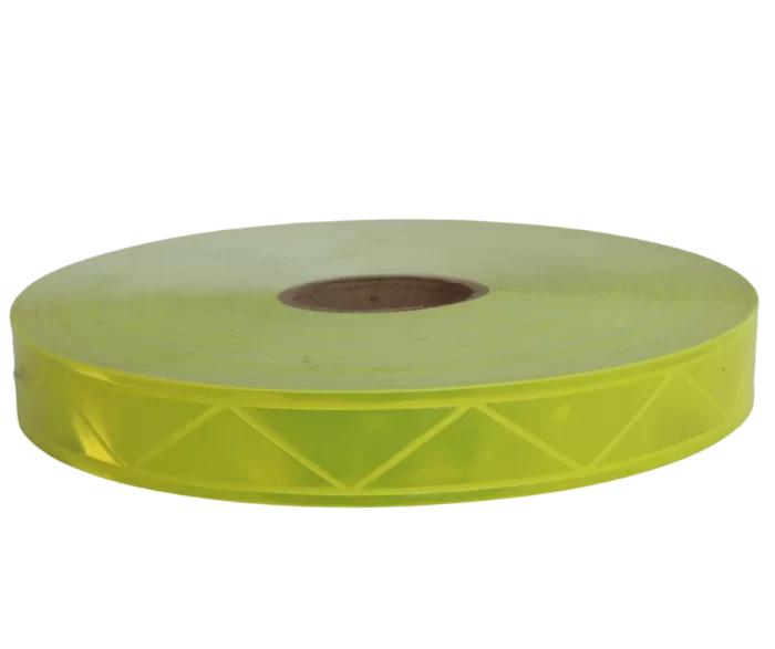 Cinta de PVC reflejante amarillo