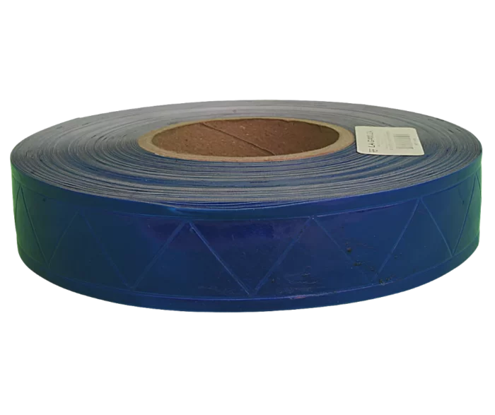 Cinta de PVC reflejante azul