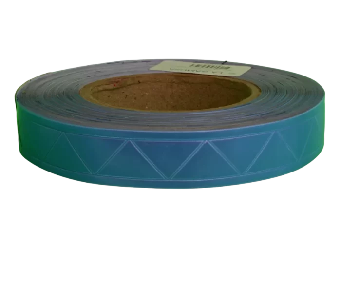 Cinta de PVC reflejante azul cielo