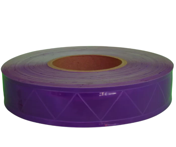 Cinta de PVC reflejante morado