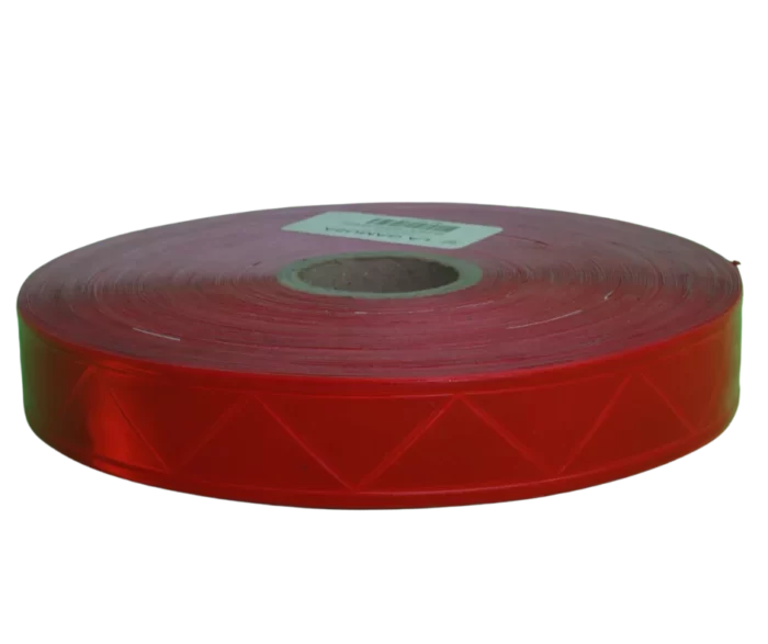 Cinta de PVC reflejante rojo