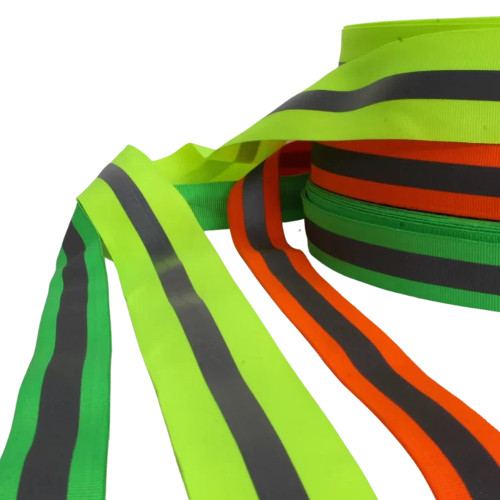Cinta popotillo reflejante combinado Cinta popotillo reflejante combinado