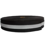 Cinta popotillo reflejante negro