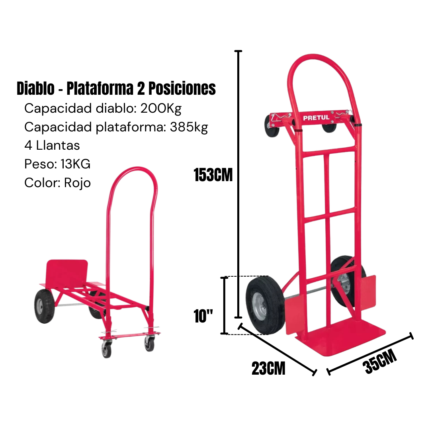 Diablito o Plataforma Dos en Uno