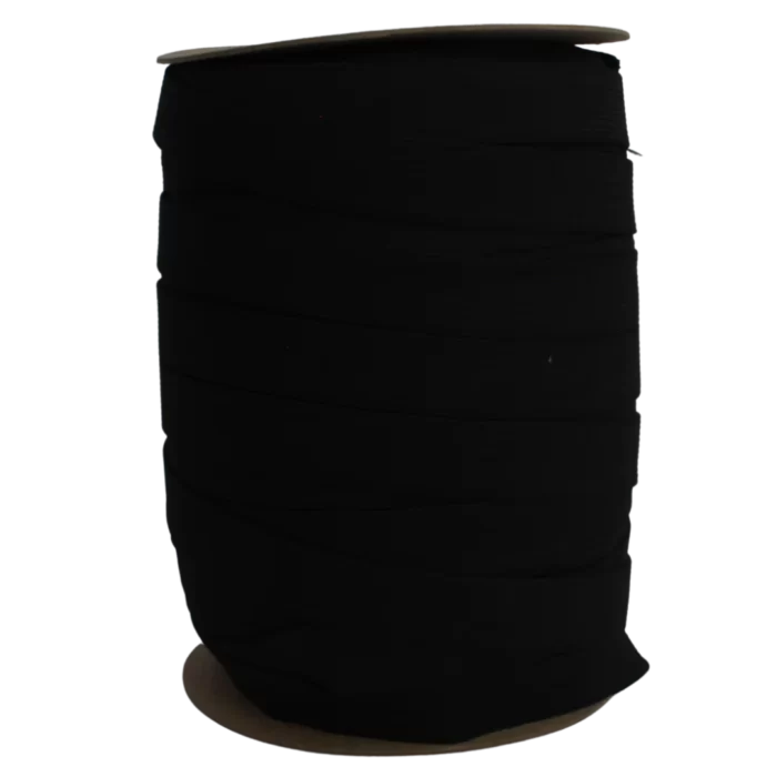 Elástico crochet negro rollo