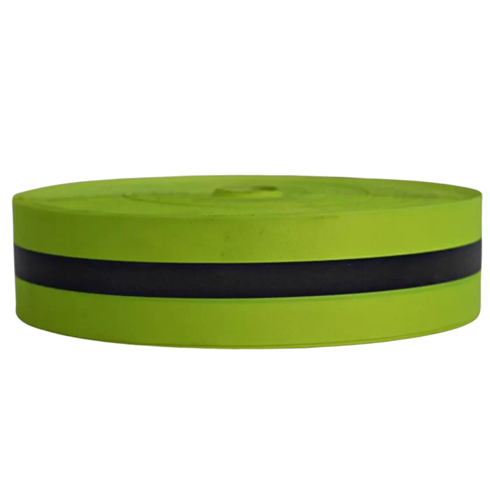 cinta reflejante combinada gris y amarillo