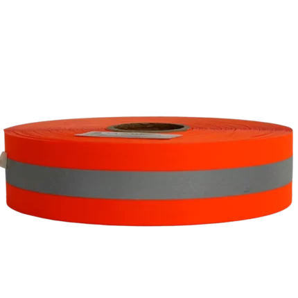cinta reflejante combinada naranja con gris