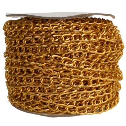 Cadena Aluminio Dorada Chica