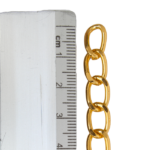 Cadena Aluminio Dorada Chica medida