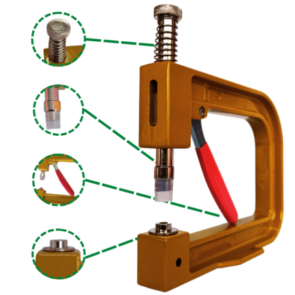 Máquina remachadora de perlas detalles
