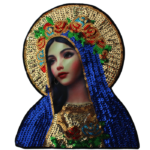 Parche Virgen María Lentejuela