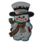 Parche de lentejuela y peluche navideño