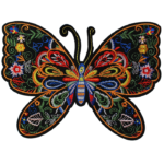 Parche de mariposa muy mexicana